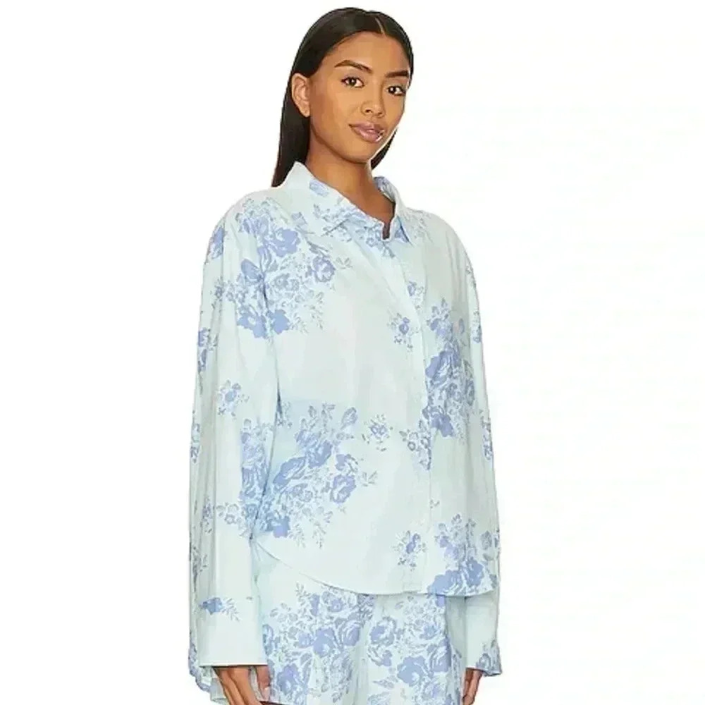 Free People Intimately Earl Morning Button Top